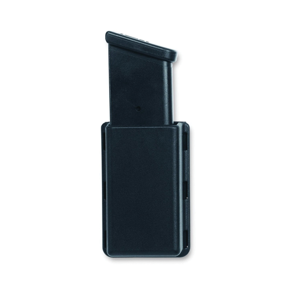 Uncle Mike's Double Row Single Magazine Case, Textured Black - 50361 - Uncle Mike's