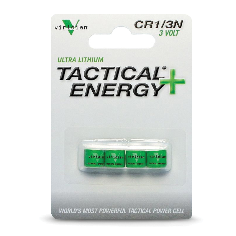 Viridian Tactical Energy + 3 V Lithium Battery, 4/pack - 13N4 - Viridian