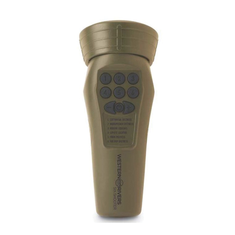 Walkers Game Ear Mantis Electronic Six Shooter Caller, Brown - GC6S - Walkers Game Ear