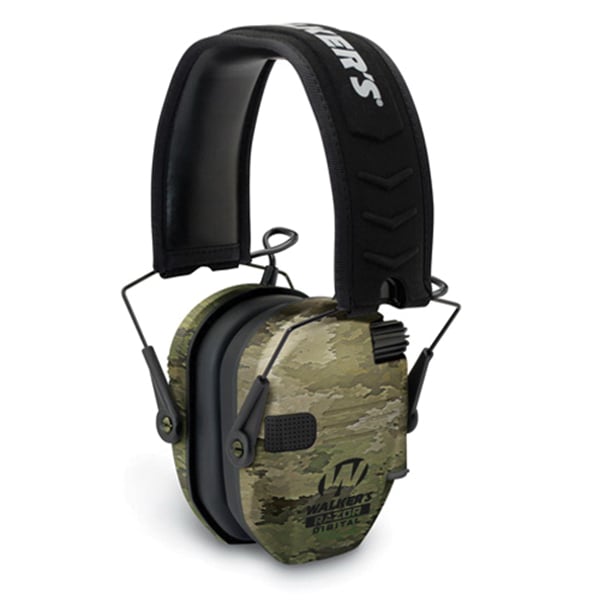 Walkers Game Ear Razor Slim 27 dB Over the Head Digital Passive Earmuff, ATACS-IX Camo - GWPDRSEMAIX - Walkers Game Ear