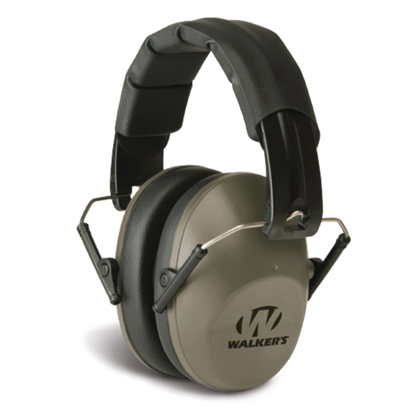 Walkers Game Ear 22 dB Over the Head Pro Low-Profile Folding Earmuff, Flat Dark Earth - GWPFPM1FDE - Walkers Game Ear