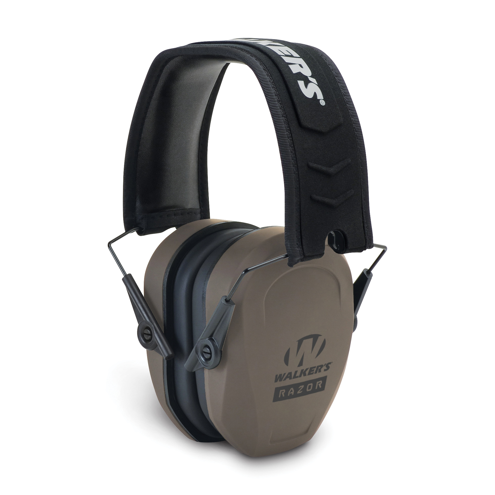 Walkers Game Ear Razor Slim 27 dB Over the Head Passive Earmuff, Flat Dark Earth - GWPRSMPASFDE - Walkers Game Ear