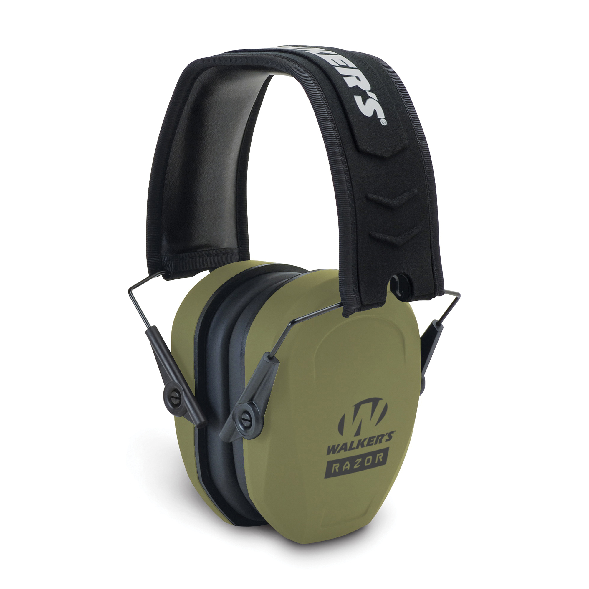 Walkers Game Ear Razor Slim 27 dB Over the Head Passive Earmuff, Olive Drab Green - GWPRSMPASODG - Walkers Game Ear