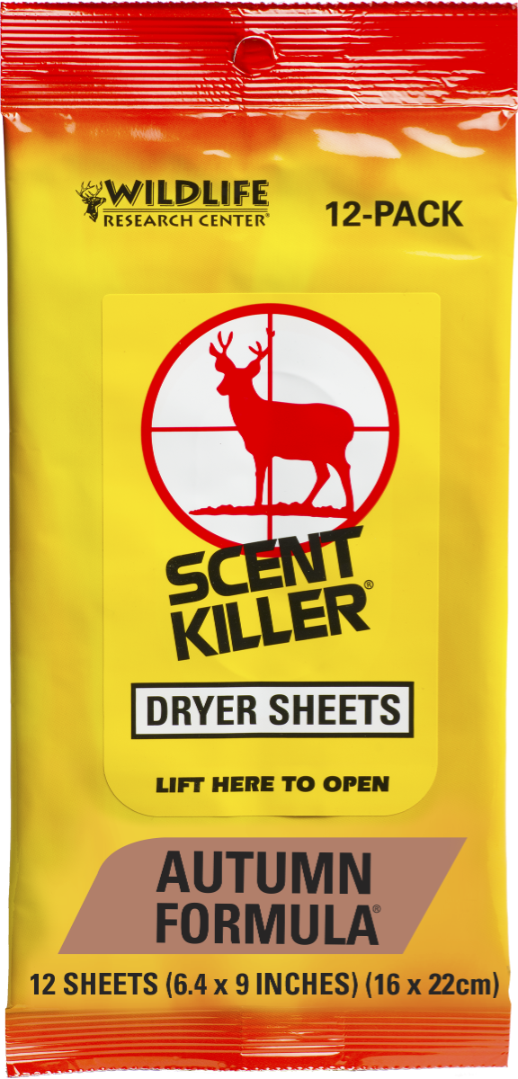 Wildlife Research Scent Killer Autumn Formula Dryer Sheets, 12/pack - 580 - Wildlife Research