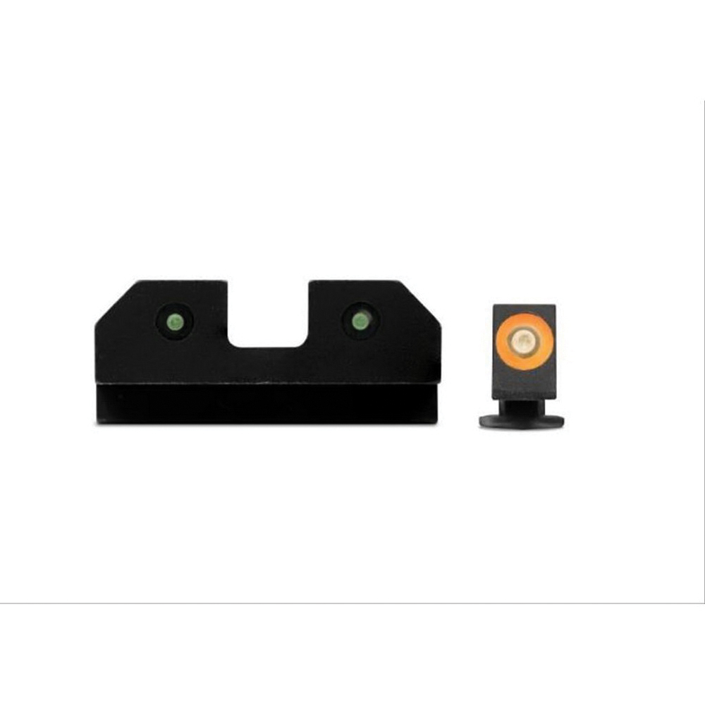 XS Sights RAM Night Sight for Glock 17 and 19 Pistols, Orange Front/Black Rear - GL-R012P-6N - Xs Sights