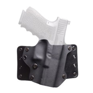 BlackPoint Tactical Leather Wing 1.75" Belt Loop RH OWB Kydex  Holster For 4" 1911, Black - 100086 - Black Point Tactical