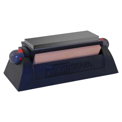 AccuSharp 6" 3 Stone Rotating Knife Sharpener, Black - 064C - Accusharp
