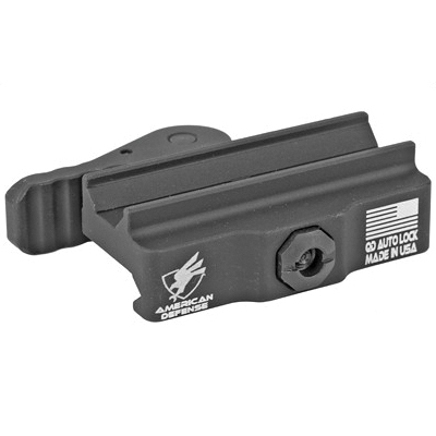 American Defense Med. QR Base Mount for Picatinny Fits ACOG/Aimpoint, Blk - AD-B2-STD