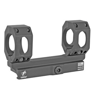 American Defense Single QR Picatinny Mount for 30mm Scope, Black - AD-SCOUT-S-30-STD