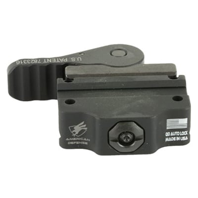 American Defense QR Mount Fits Trijicon MRO Standard, Black - AD-MRO-L STD - American Defense Mfg