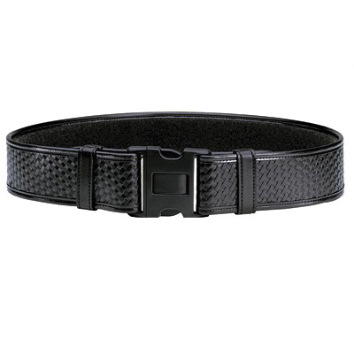 Bianchi 7950 2.25" Duty Belt Size 34-40 Medium Basketweave Duraskin Belt, Black - 22125 - Bianchi