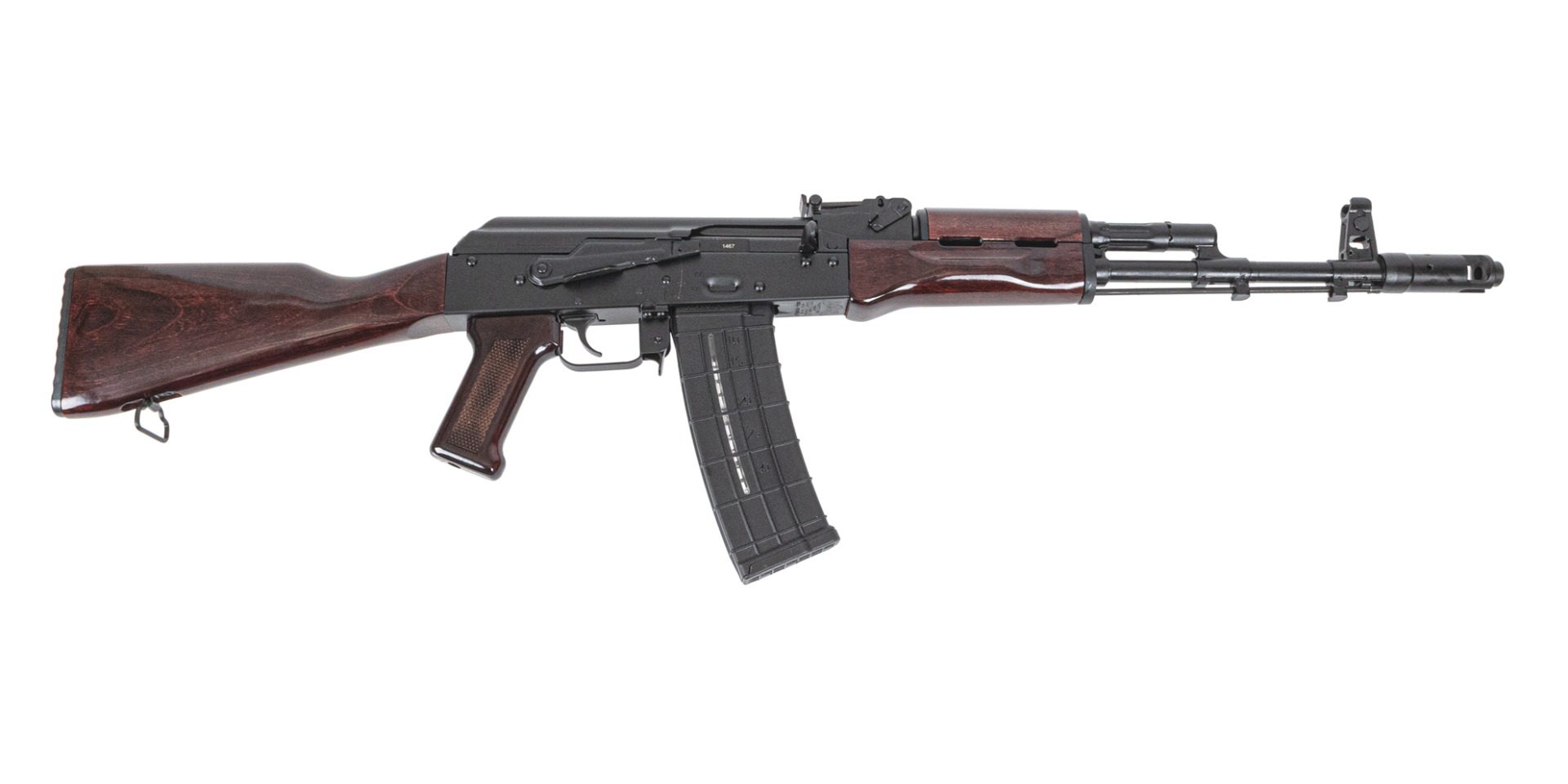 PSA AK-101 Classic Rifle with Toolcraft Trunnion, Bolt, and Carrier, Plum Gloss - Palmetto State Armory