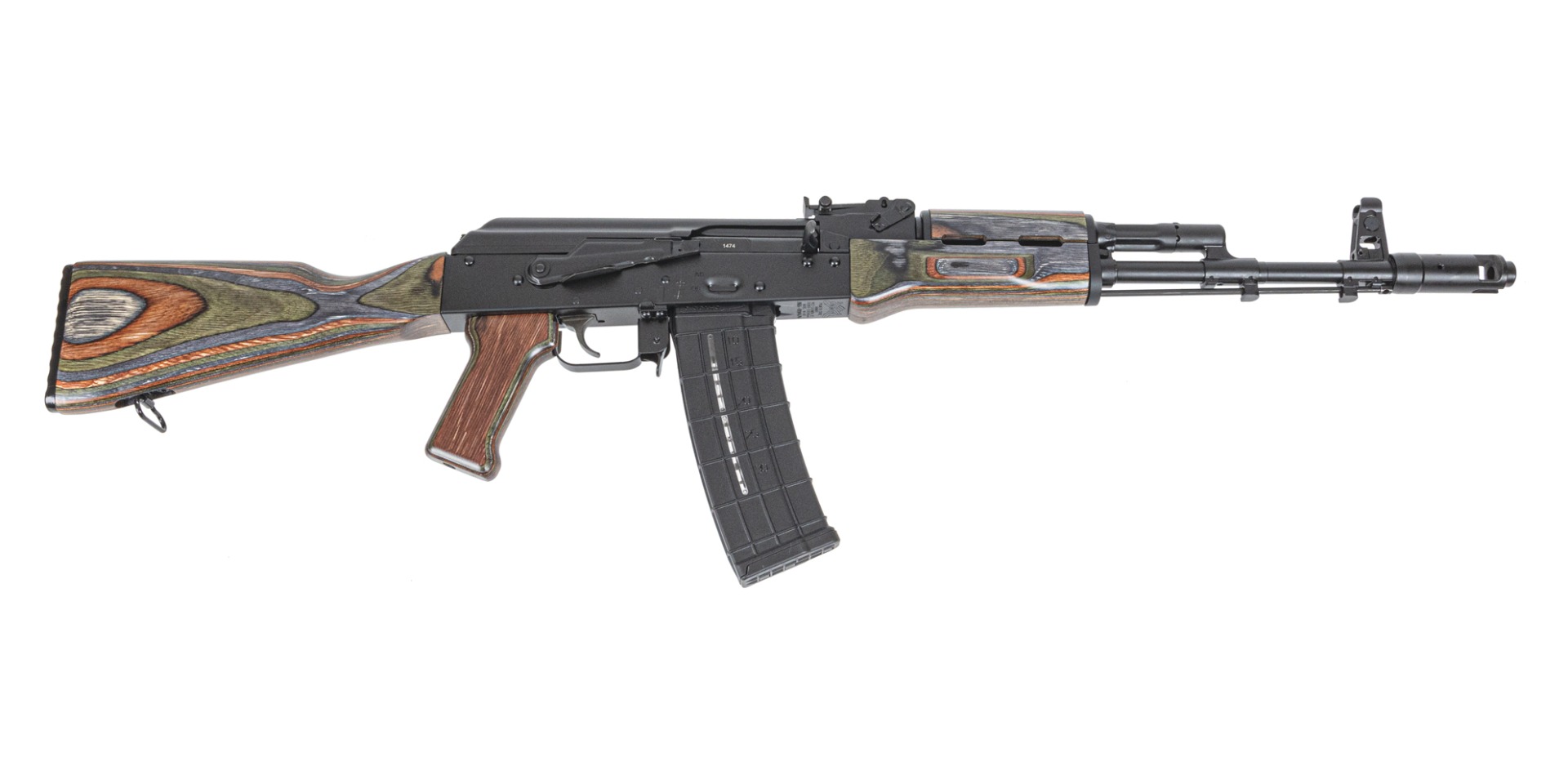 PSA AK-101 Classic Rifle with Toolcraft Trunnion, Bolt, and Carrier, Voodoo - Palmetto State Armory