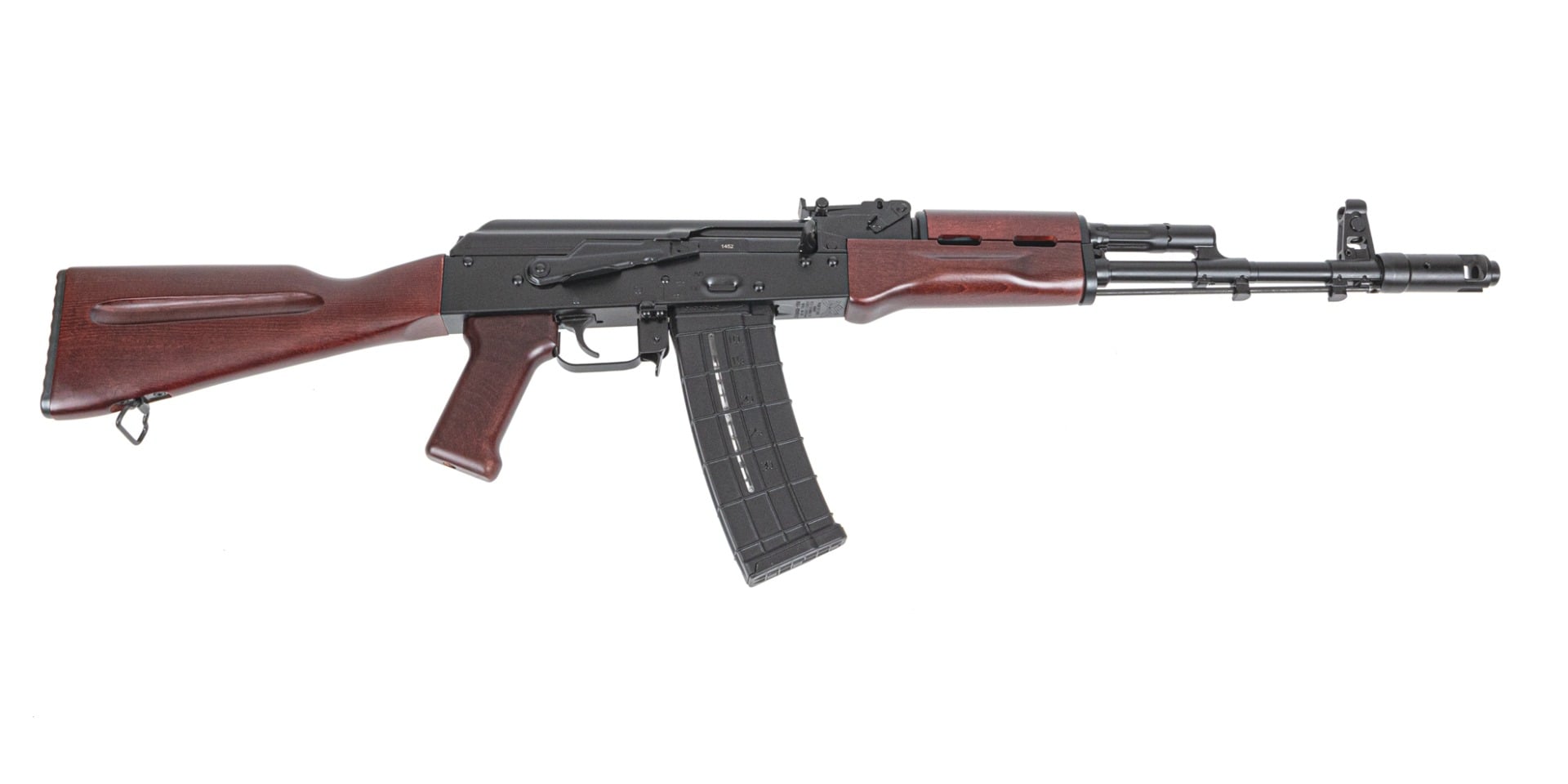 PSA AK-101 Classic Rifle with Toolcraft Trunnion, Bolt, and Carrier, Redwood