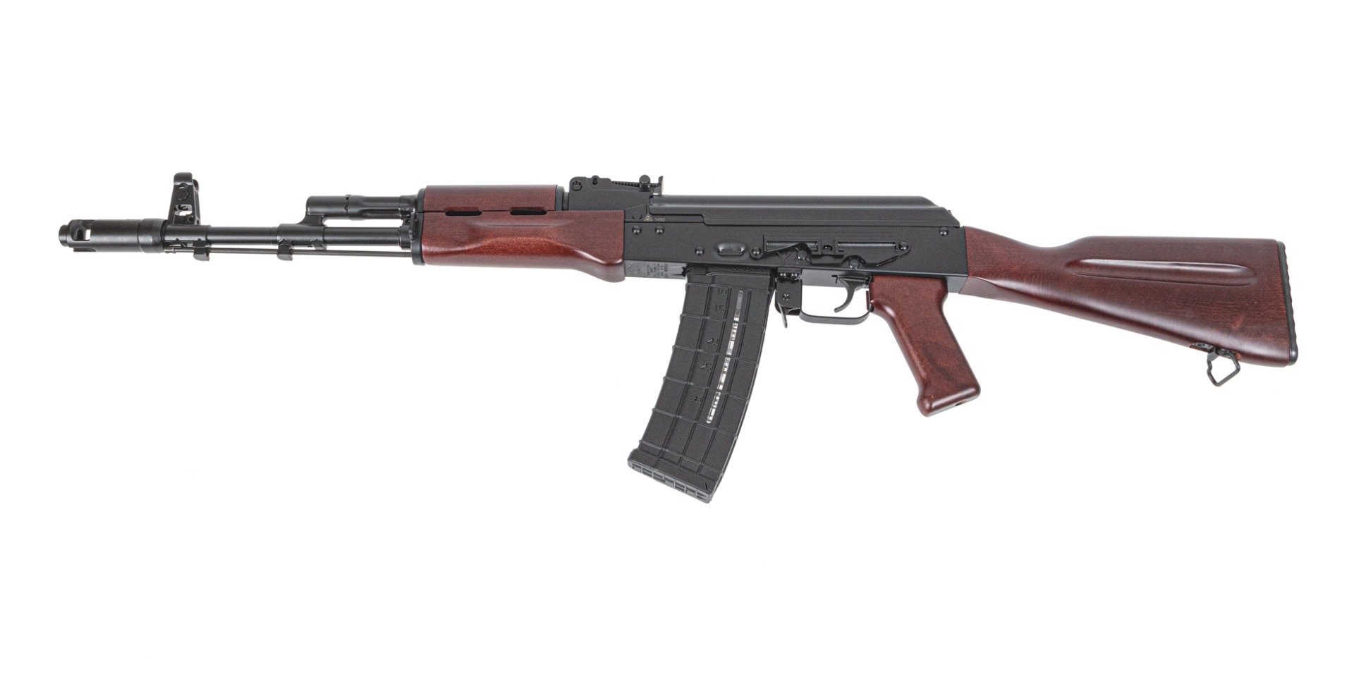 PSA AK-101 Classic Rifle with Toolcraft Trunnion, Bolt, and Carrier, Redwood - Palmetto State Armory
