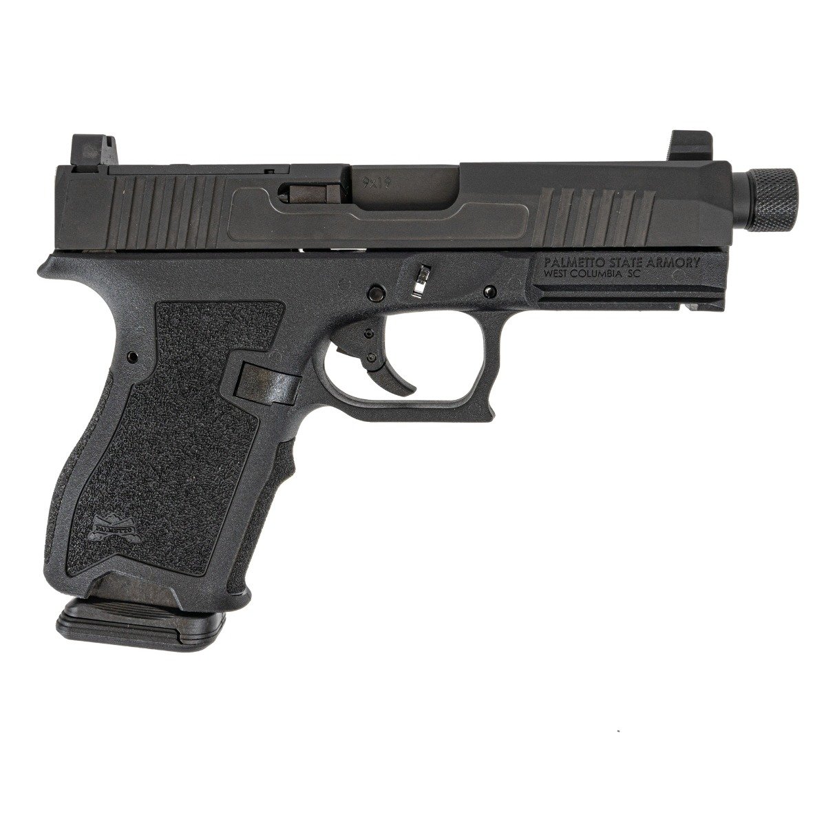 PSA Dagger Compact 9mm Pistol With Extreme Carry Cut Doctor Slide & Threaded Barrel, Black - Palmetto State Armory