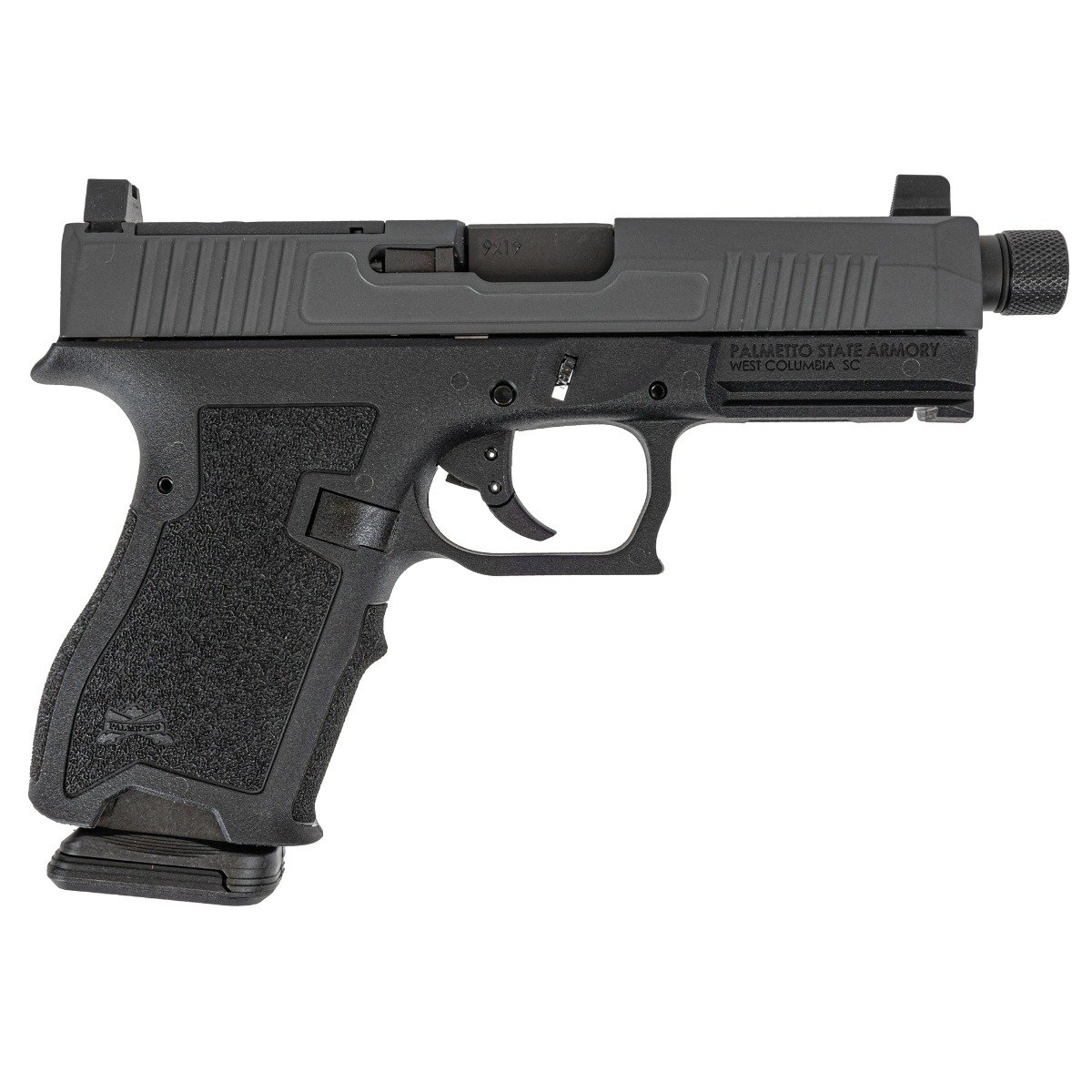 PSA Dagger Compact 9mm Pistol With Extreme Carry Cut Doctor Slide & Threaded Barrel, 2-Tone Gray - Palmetto State Armory