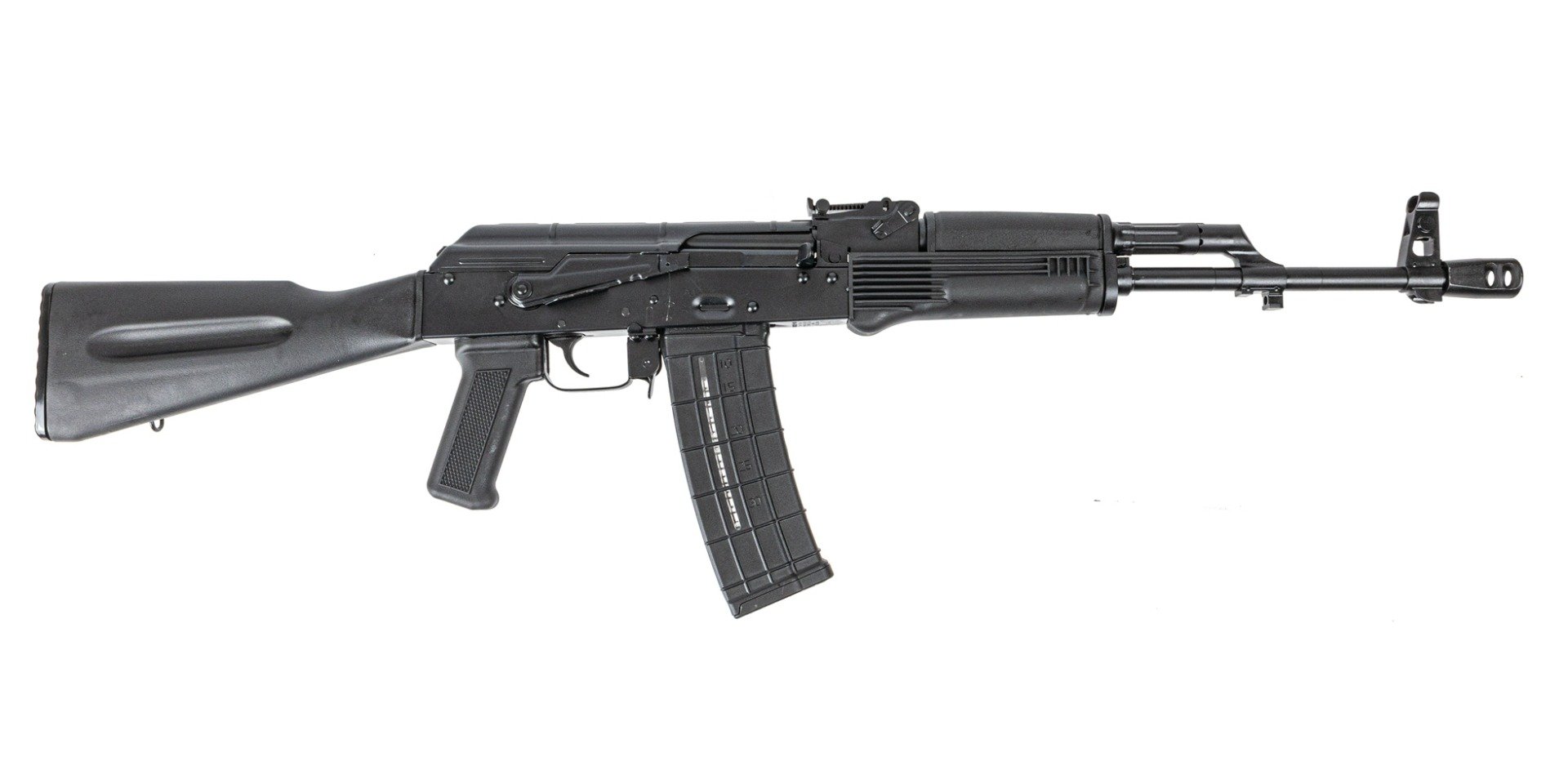 PSA AK-101AKM Black Classic Polymer Rifle with Toolcraft Bolt, Trunnion, and Carrier - Palmetto State Armory