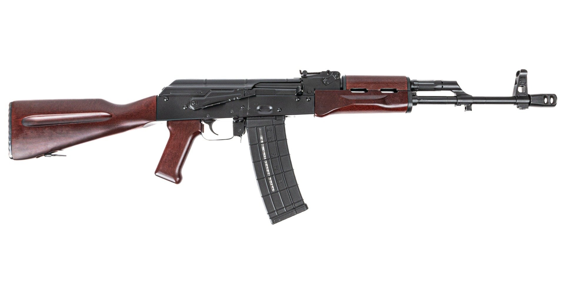 PSA AK-101AKM Redwood Rifle with Toolcraft Bolt, Trunnion, and Carrier - Palmetto State Armory
