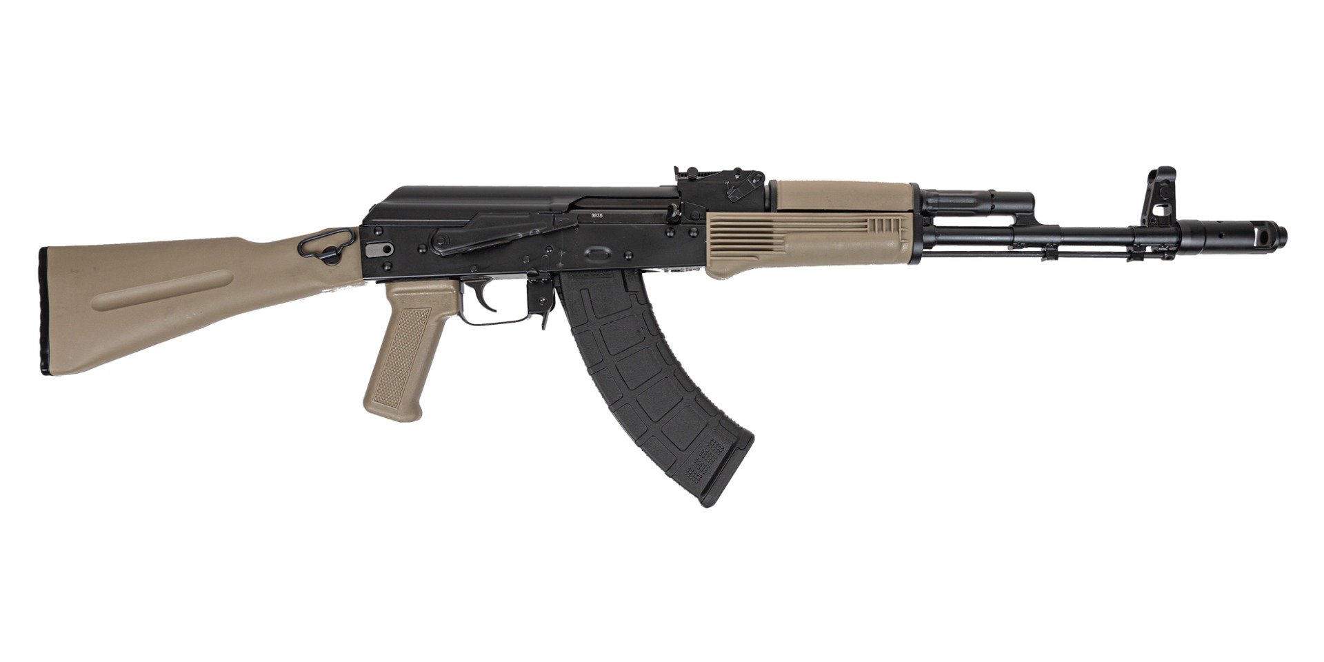 PSA AK-103 Premium Forged Classic Side Folder Polymer Rifle, FDE