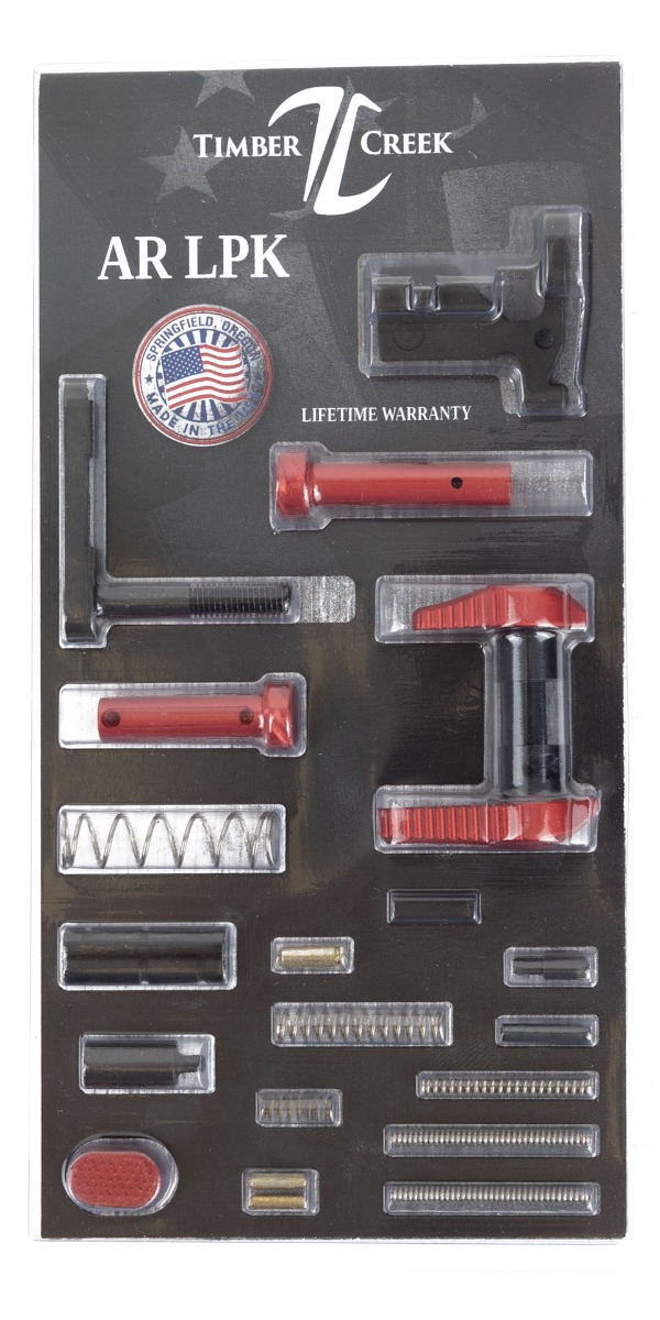 Timber Creek Lower Parts Kit, Red - AR LPK R - Timber Creek
