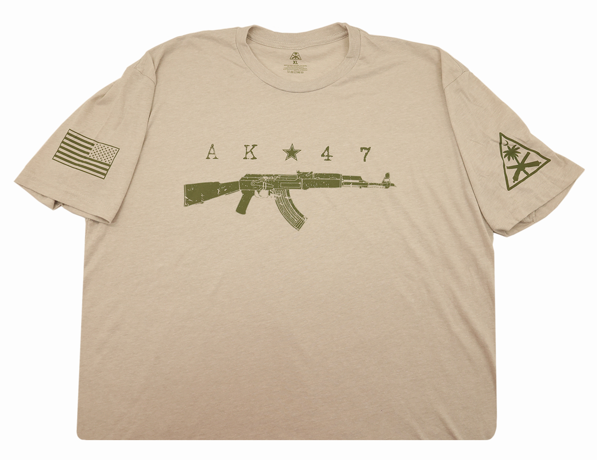 PSA Custom AK-47 Tee, Sand - 3XL - Psa Custom