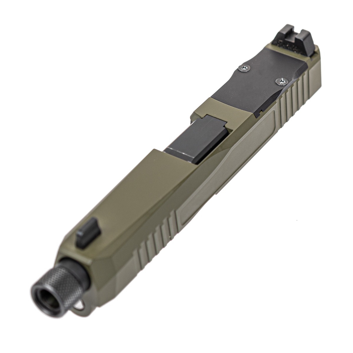 PSA Dagger Complete Doctor Cut Slide Assembly With Threaded Barrel, Extreem Carry Cut, Sniper Green - Palmetto State Armory