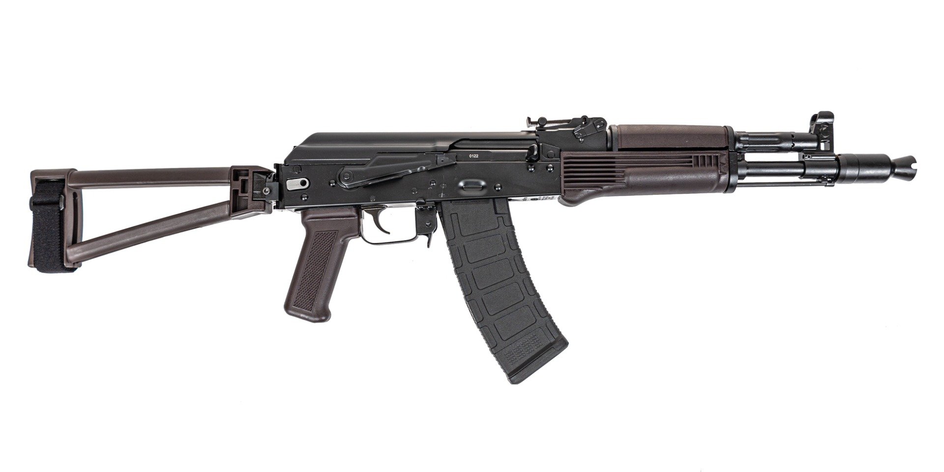 PSA AK-105 Side Folding Pistol w/ Triangle Brace, Toolcraft Bolt, Trunnion, and Carrier, Plum