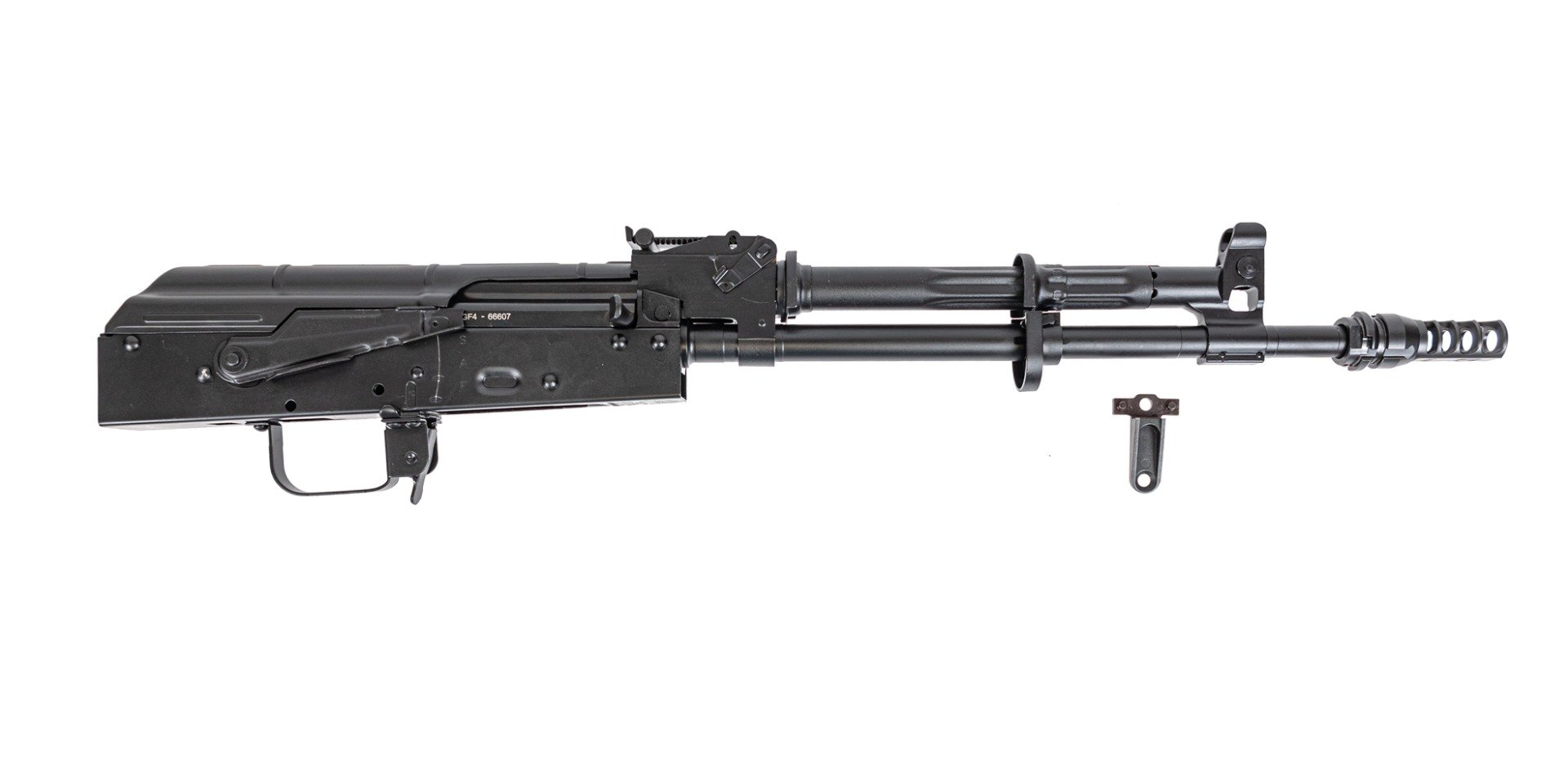 PSA AK-47 GF4-E 14.7" w/Pin and Welded JMAC RRD-4C Barrel Assembly - Furniture Ready