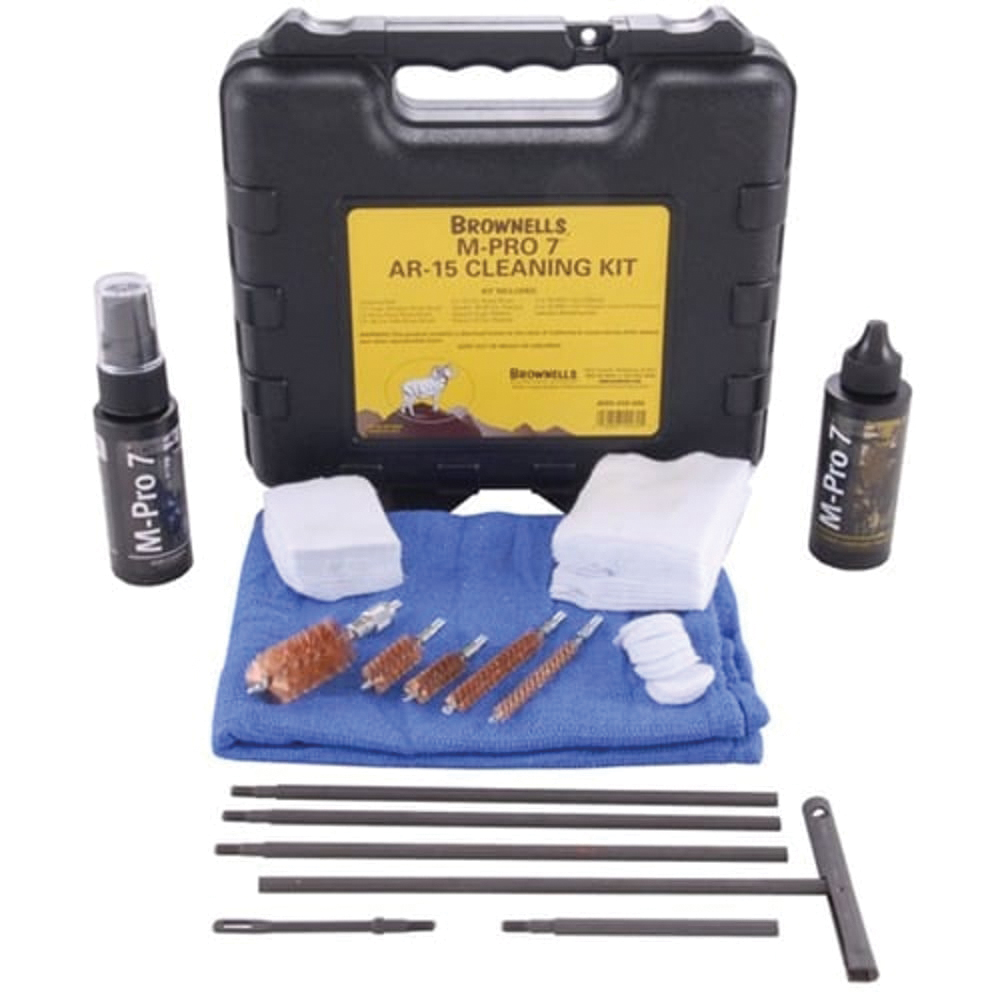 Brownells M-PRO 7 .22 Cal/.223 Cal/5.56x45mm/.308 Cal/7.62 Cal/9mm/.45 Cal Cleaning Kit - Brownells