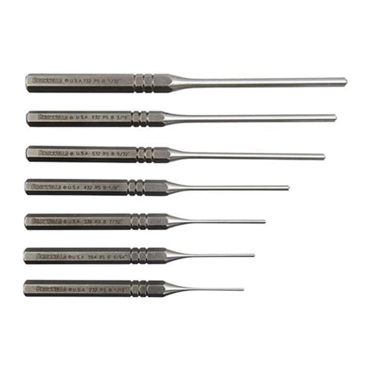 Brownells Premium Roll Pin 7-Piece Punch Kit