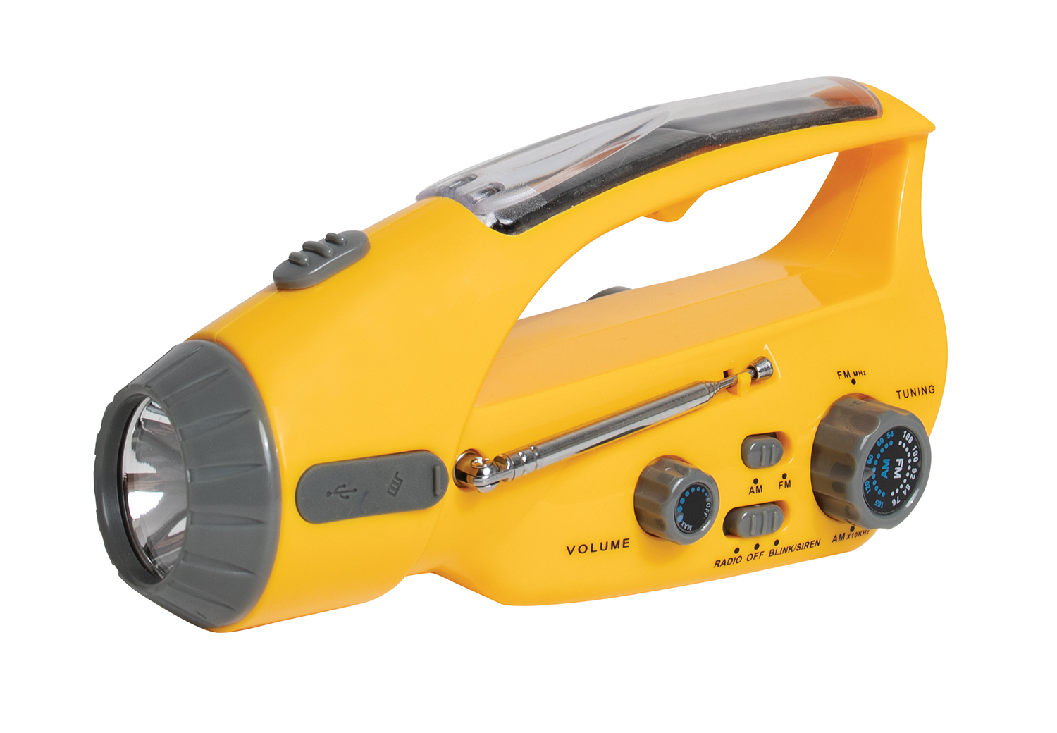 Rothco Rothco Solar-Wind Up Flashlight With Radio
