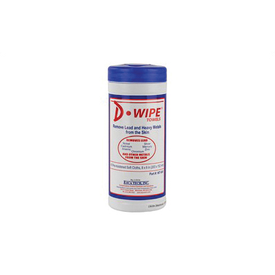 D-Lead 6"x7.5" Disposable Wipes, 12 Canisters per Case - WT-040 - Esca Tech