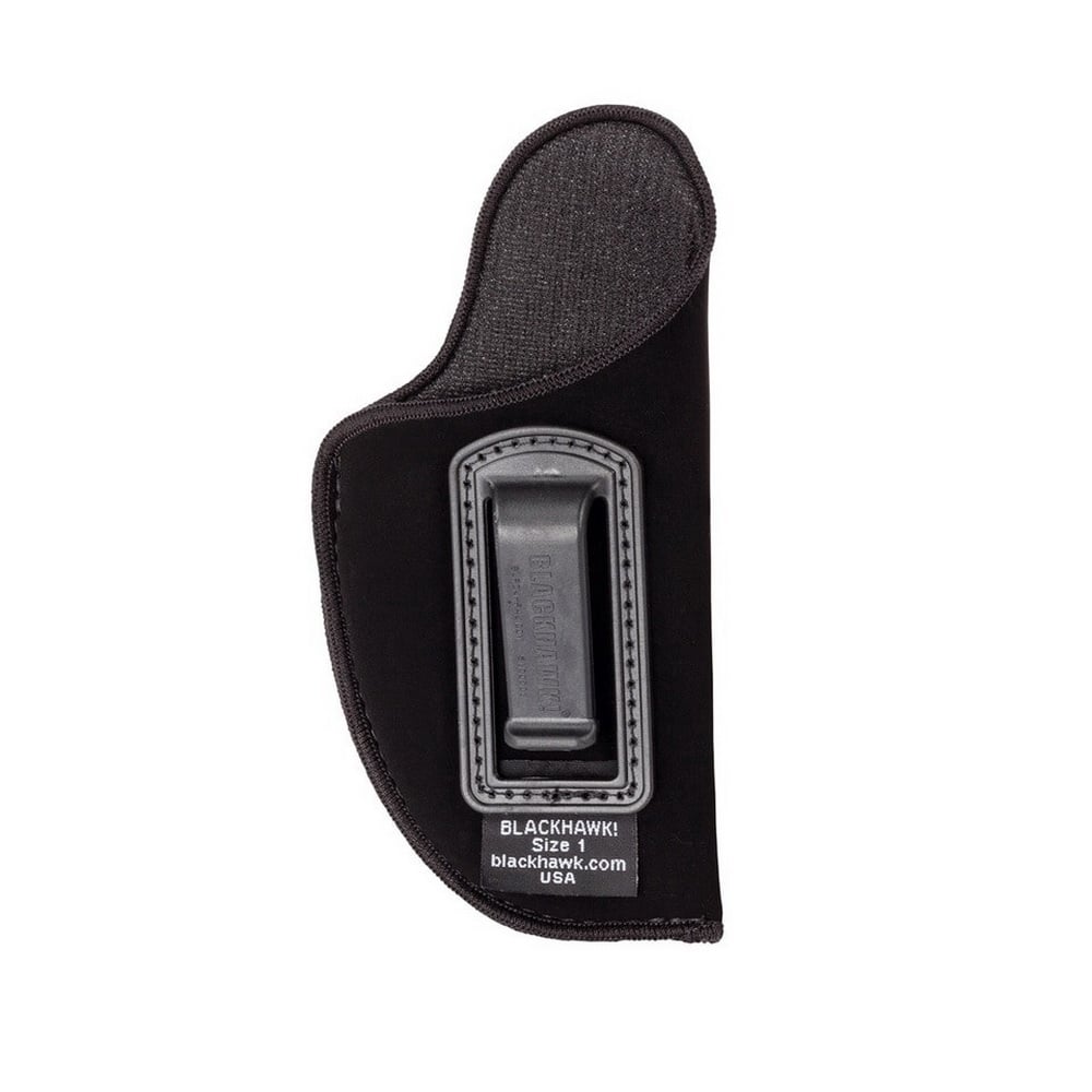 Blackhawk Size 8 Right Hand 2" Barrel Small-Frame 5-Shot Revolver Inside the Pant Holster without Retention Strap, Smooth Black - 73IP08BK - Blackhawk!