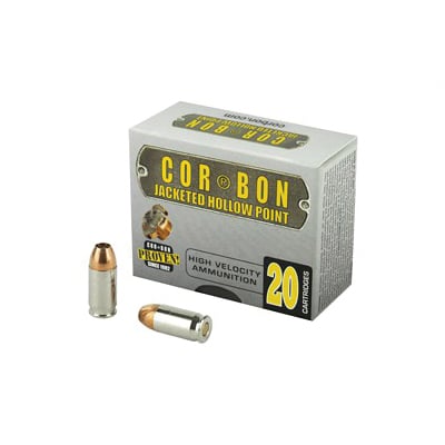 CorBon Self Defense 380 ACP Ammo 90 Grain JHP, 20 rds/box - 38090 - Corbon