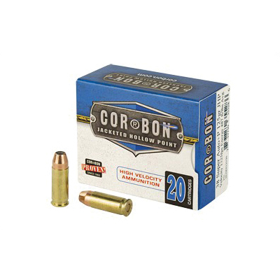CorBon Self Defense 38 Super Ammo 125 Grain JHP +P, 20 rds/box - 38X12520 - Corbon