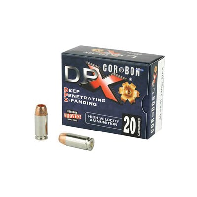 CorBon Deep Penetrating X Bullet 40 S&W Ammo 140 Grain Barnes X, 20 rds/box - DPX40140 - Corbon