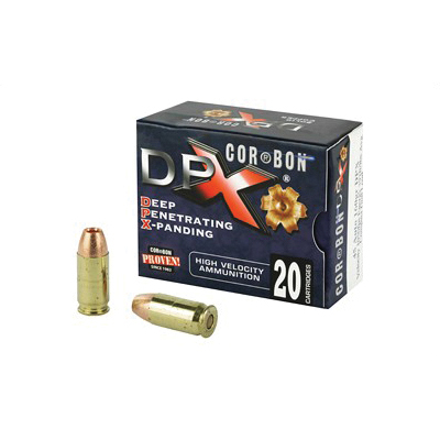 CorBon Deep Penetrating X Bullet 45 ACP +P Ammo 160 Grain Barnes X, 20 rds/box - DPX45160 - Corbon