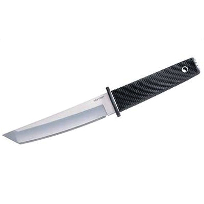 Cold Steel Kobun 5.5" Tanto Fixed Blade Knife, Polished Silver - 17T - Cold Steel