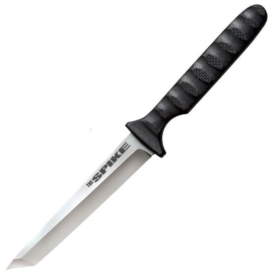 Cold Steel Spike 8" Plain Tanto Fixed Blade Knife With Sheath, Silver - 53NCT - Cold Steel