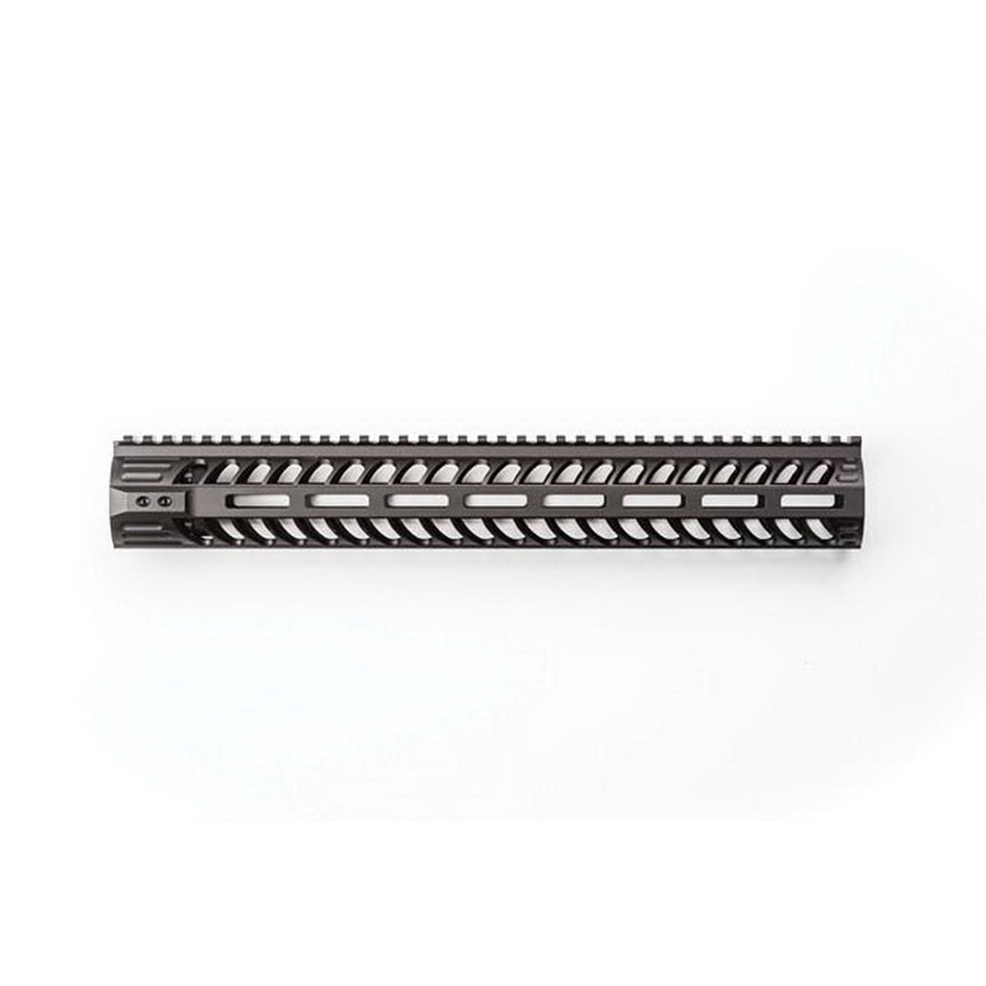 2A Armament Xanthos 15" 6061 Aluminum Slanted-Cut Rail Free Float Handguard, Hardcoat Anodized Black - 2A-XRSC-15 - 2A Armament