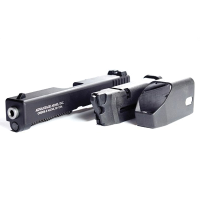 Advantage Arms Glock 17/22 Gen 3 .22 LR Conversion Kit With Barrel, 10 Round Magazine, And Range Bag, Black - AAC17-22G3 - Advantage Arms