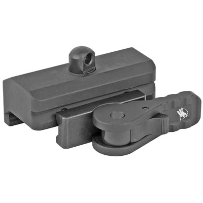 American Defense QR Mount for Picatinny Fits Harris Bipod, Black - AD-BP-STD