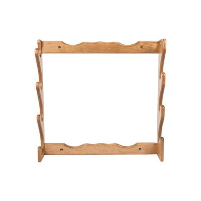 Allen Four Gun Wooden Wall Rack 24.5"x24.5"x4.25", Natural Finish - 18550 - Allen