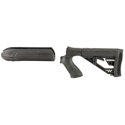 Adaptive Tactical EX Performance Kit For Mossberg 500 12 Gauge With M4 Style Stock And Forend, Black - AT-02006 - Adaptive Tactical
