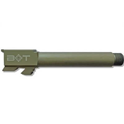 Backup Tactical Glock 19 9mm Threaded Barrel With Frag Pattern Thread Protector, OD Green - G19TB-ODG - Backup Tactical
