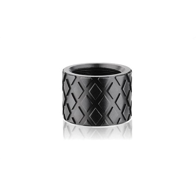 Backup Tactical Hash Marks Pistol Thread Protector 1/2x28 RH, Black - HASH-BLK - Backup Tactical