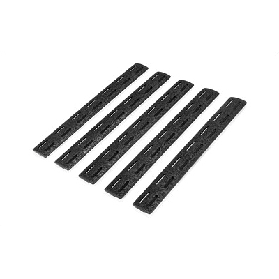 Bravo Company MCMR MLOK Compatible 5.5" Rail Panel Kit 5/Pack, Black - BCM-MCMR-RP-BLK-5 - Bcm