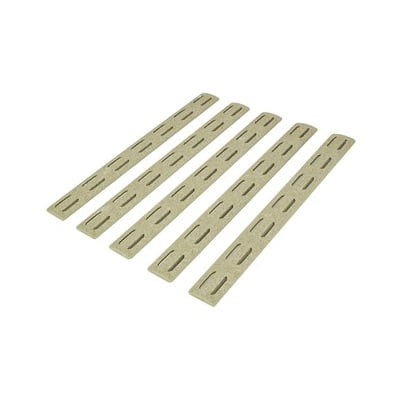 Bravo Company MCMR MLOK Compatible 5.5" Rail Panel Kit 5/Pack, Flat Dark Earth - BCM-MCMR-RP-FDE-5 - Bcm