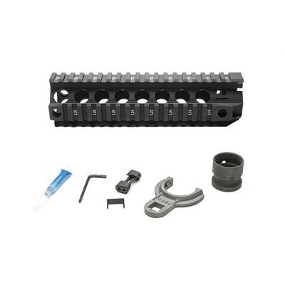 Bravo Company BCMGUNFIGHTER Picatinny 8" Quad Rail Fits AR Rifles, Black - BCM-QRF-8-556-BLK - Bcm